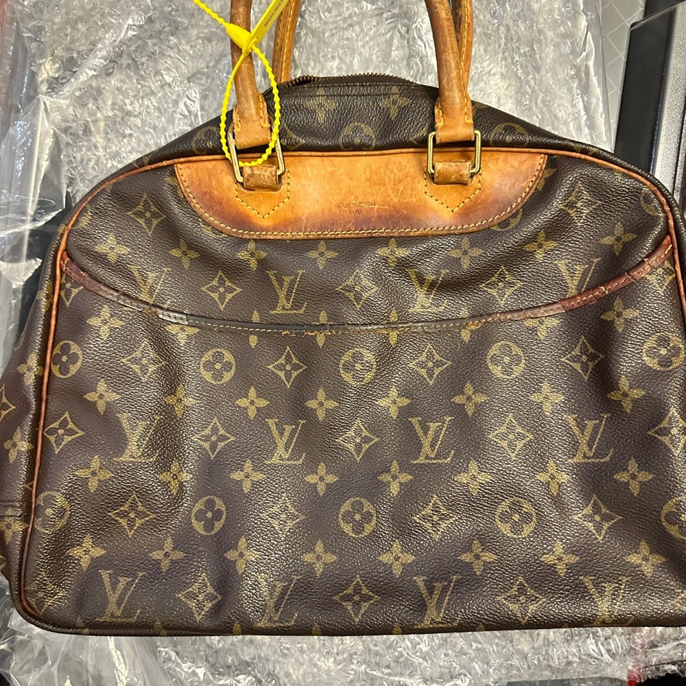 Louis Vuitton Monogram Duffel Bag in Brown and Tan - Picture 3 of 13